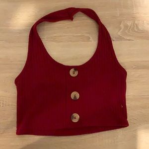 Crop halter top